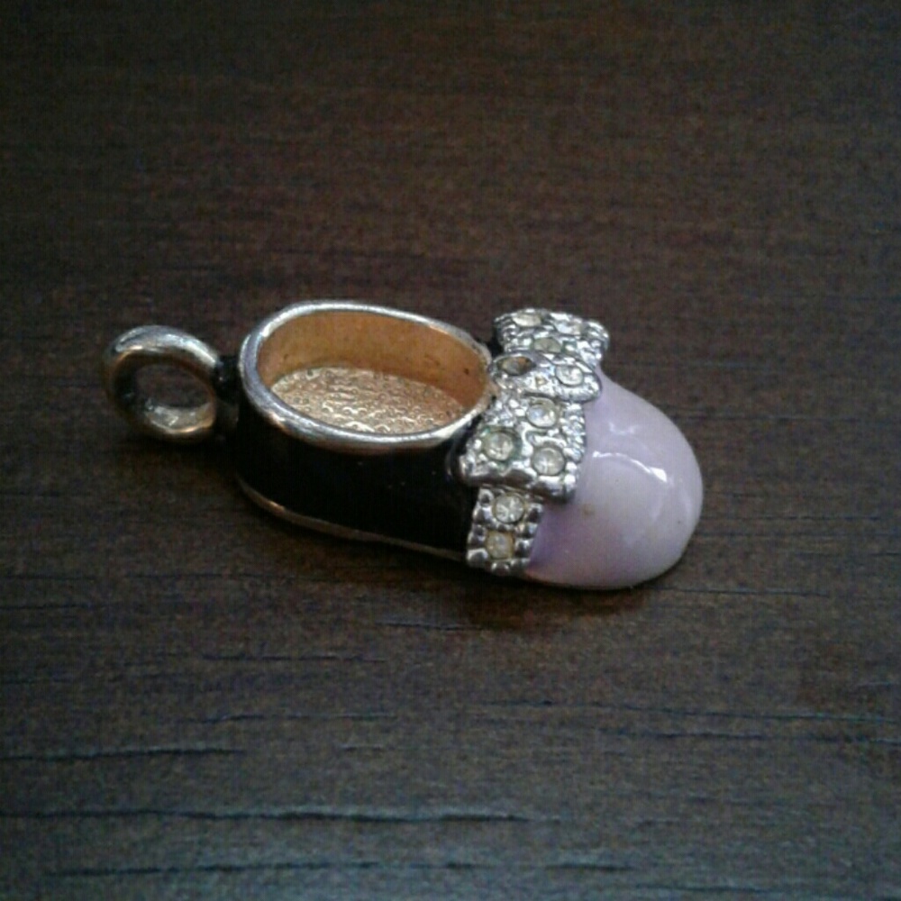 pink shoe charm